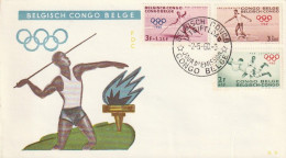 FDC GIOCHI OLIMPICI 1960 CONGO BELGA (OG206 - Briefe U. Dokumente