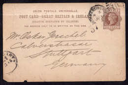 Great Britain - 1875 - Postcard - One Penny - Briefe U. Dokumente