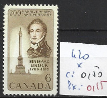 CANADA 420 * Côte 0.50 € - Unused Stamps