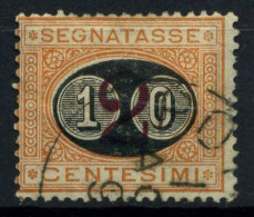 Italie Royaume 1890 Sass. 17 Oblitéré 100% Taxe - Taxe