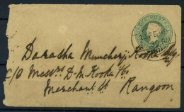 Inde 1898 Mi. Z23 Entiers Postaux 60% Enveloppe - Covers