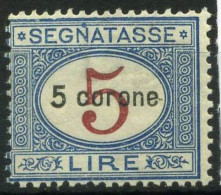 Dalmatie 1922 Sass. 4 Neuf ** 100% Taxe 5 C. - Dalmatie