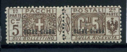 Italie 1925 Sass. 1 Neuf ** 100% Timbre Pour Colis Postaux 5 C. - Oltre Giuba
