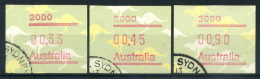 Australie 1985 Mi. 4 Oblitéré 100% ATM 0.33/0.45/0.90 Cod. 2000 - Machine Labels [ATM]