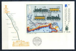 Finlande 1987 Premier Jour 100% Transport, Post Jernvagnes Kupe - FDC