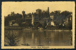 Turin 1908 Carte Postale 80% Utilisé Avec Cachet, Village Médiéval - Mehransichten, Panoramakarten