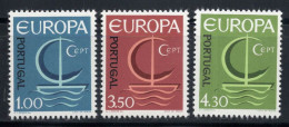 Portugal 1966 Mi. 1012-1014 Neuf ** 100% Bateau, Europe CEPT - 1966