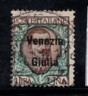 Venise Giulia 1918-19 Sass. 29 Oblitéré 80% 1 L. - Vénétie Julienne