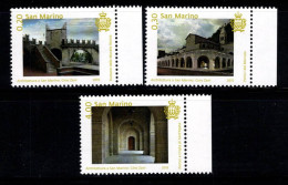 Saint-Marin 2015 Sass. 2472-2474 Neuf ** 100% Architecture - Unused Stamps