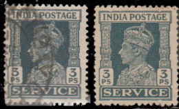 Inde Anglaise Service 1939. ~ S 105 (par 2) - 3 Ps.  George VI - 1936-47  George VI