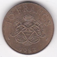 Monaco , 10 Francs 1982 Rainier III , Cupro-aluminium-nickel, Gad# 157 - 1960-2001 Franchi Nuovi