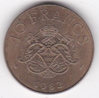 Monaco , 10 Francs 1982 Rainier III , Cupro-aluminium-nickel, Gad# 157 - 1960-2001 Francos Nuevos