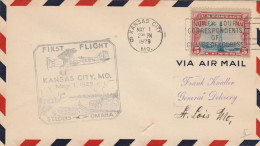 FIRST FLIGHT USA KANSAS CITY ST.LOUIS OMAHA 1929 (VX549 - 1921-40
