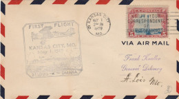 FIRST FLIGHT 1929 ST.LOUIS OMAHA KANSAS CITY (VX583 - 1921-40