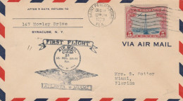 FIRST FLIGHT 1929 SAINT PETERSBURG FLA. ATLANTA MIAMI (VX586 - 1921-40