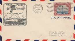 FIRST FLIGHT 1929 ST.LOUIS OMAHA (VX584 - 1921-40