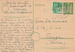 INTERO POSTALE GERMANIA 1950 10+10 TIMBRO ERLANGEN (XM338 - Postkarten - Gebraucht