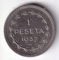 MONEDA DE ESPAÑA DE 1 PESETA DEL AÑO 1937 (COIN) GOBIERNO DE EUZKADI - 1 Peseta