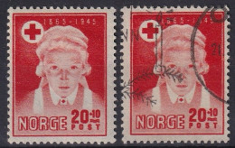 NORWAY 1945 - MLH + Canceled - Mi 307 - Used Stamps