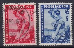 NORWAY 1950 - Canceled - Mi 351, 352 - Used Stamps