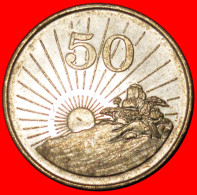 * GREAT BRITAIN (1980-1997): ZIMBABWE  50 CENTS 1997 SUN!· LOW START ·  NO RESERVE! - Zimbabwe