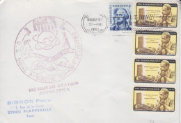 Antarctique, Lettre Obl. US Navy Le 21 Nov 73 + Cachet US Naval Mc Murdo Station Antarctica Pour La France - Briefe U. Dokumente