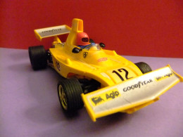 SCALEXTRIC EXIN FERRARI B3 F1 AMARILLO 12  PILOTO NIKI LAUDA MADE IN SPAIN 1975 - Road Racing Sets