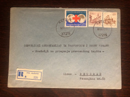 YUGOSLAVIA TRAVELLED COVER 1972 YEAR RED CROSS HEALTH MEDICINE - Covers & Documents