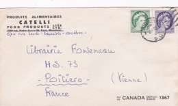 Canada --1960 - Lettre LAPRAIRIE  Pour POITIERS-86 (France)....timbres  Sur Lettre.....cachet   20-09-60 - Brieven En Documenten