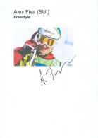 Autogramm AK Freestyle Skicross Alex Fiva Schweiz Calanda Broncos SC Parpan Olympia-Silber Switzerland Suisse Svizzera - Authographs