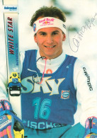 Autogramm AK Freestyle Aerials Kunstspringen Christian Fly Rijavec Österreich ÖSV Olympia Olympische Winterspiele Ski - Authographs