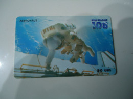 THAILAND USED  CARDS PIN 108  ASTRONAUT SPACE - Espace