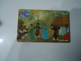 THAILAND USED  CARDS PIN 108 PAINTING BAILE CPIOLLO - Malerei