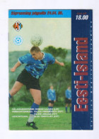 Football. Official Program International Friendly Match Estonia - Iceland 1996 - Books