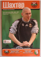 Official Program Champions League 2006-07 Shakhtar Donetsk Ukraine - FC Legia Warsaw Poland - Books