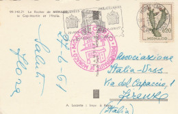 CARTOLINA 1961 DA PRINCIPATO DI MONACO PER ITALIA - TIMBRO MONTE-CARLO (Z1828 - Lettres & Documents