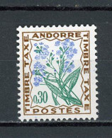 ANDORRE FR -  TIMBRE TAXE -  N° Yvert 50** - Unused Stamps