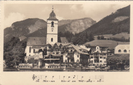 E418) ST. WOLFGANG - Im Weissen Rössl Am Wolfgangsee - BOOT KIRCHE Häuser ALT 1956 - St. Wolfgang