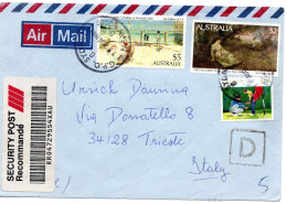 73286 - Australien - 1989 - $5 Kunstgalerie MiF A R-LpBf SYDNEY -> TRIESTE (Italien) - Lettres & Documents
