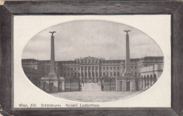 E445) WIEN XIII SCHÖNBRUNN - Kaiserl. Lustschloss  - Tolle PASSEPARTOUT AK 1908 - Schloss Schönbrunn