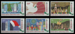 Hongkong 1990 - Mi-Nr. 599-604 ** - MNH - Weihnachten / X-mas - Neufs