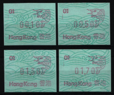 Hongkong 1986 - Mi-Nr. ATM 1 ** - MNH - Automat 01 - 4 Wertstufen - Fisch - Distributors