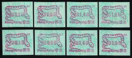 Hongkong 1989 - Mi-Nr. ATM 4 ** - MNH - Automat 01 & 02 - Je 4 Wertstufen - Automatenmarken