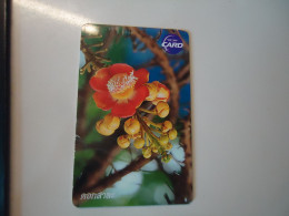 THAILAND USED CARDS TOT CHIPS PLANTS FLOWERS - Flores