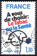 FRANCE 1980 - 1v - Used - Anti-smoking Campaign - Health - Santé -Tobacco - Smoking - Gesundheit – Tabak Tabaco Tabacco - Drogue
