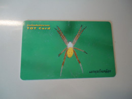 THAILAND USED CARDS SPIDER INSECTS - Altri & Non Classificati