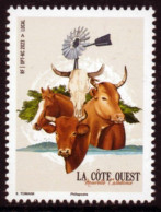 Nouvelle-Calédonie 2023 - Animaux Bovins, Cheval, La Côte Ouest - 1 Val Neuf // Mnh - Neufs