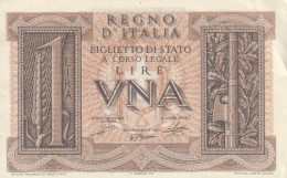 BANCONOTA ITALIA BIGLIETTO STATO 5 AUNC  (B_236 - Italia – 5 Lire