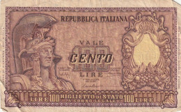 BANCONOTA ITALIA BIGLIETTO STATO 100 VF  (B_182 - 100 Lire