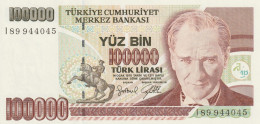 BANCONOTA TURCHIA 100000 UNC  (B_105 - Turquie